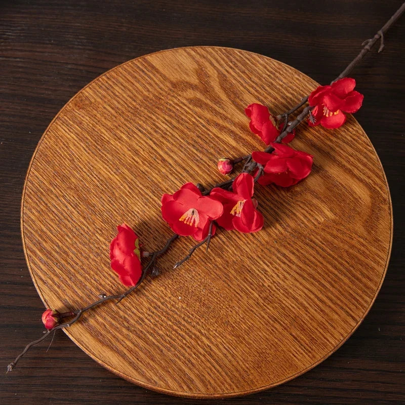 Artificial Plum and Peach Blossom Silk Flowers