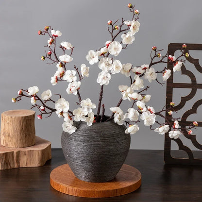 Artificial Plum and Peach Blossom Silk Flowers