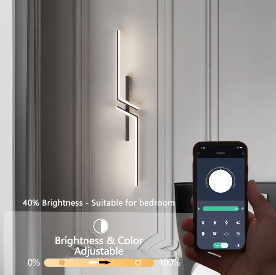 Modern LED Wall Lamp with Remote