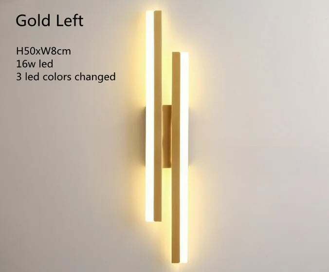 LED Copper Pipe Wall Lamp