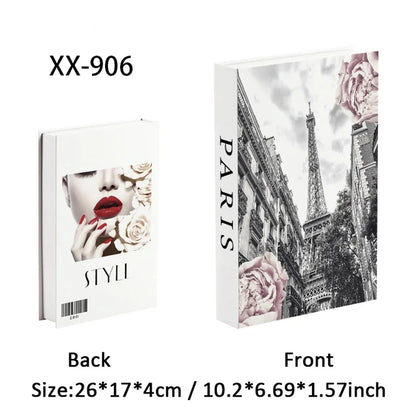 Luxury Fake Book Storage Box