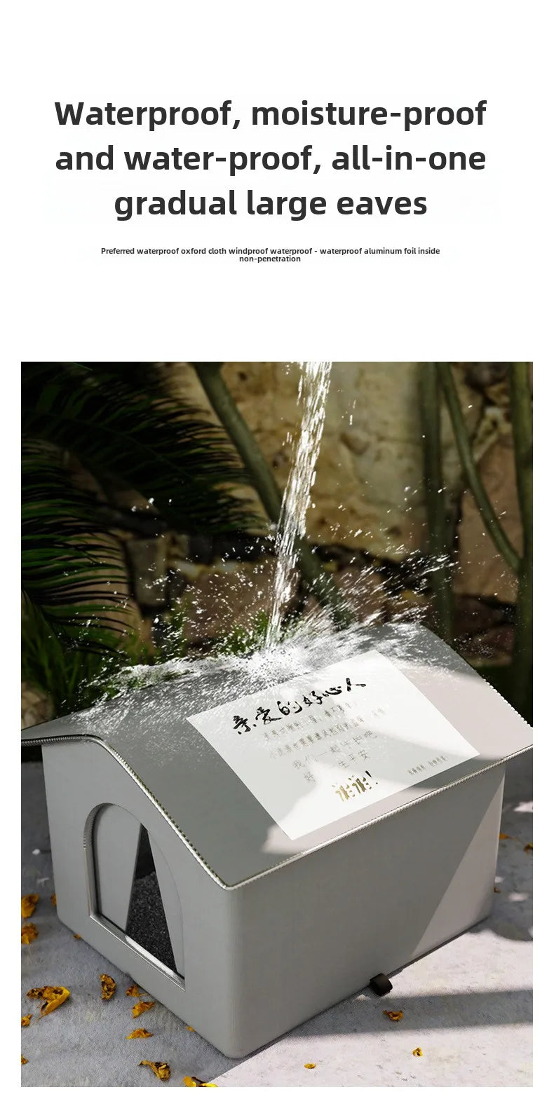 Waterproof Outdoor Pet House Foldable Warm Bed