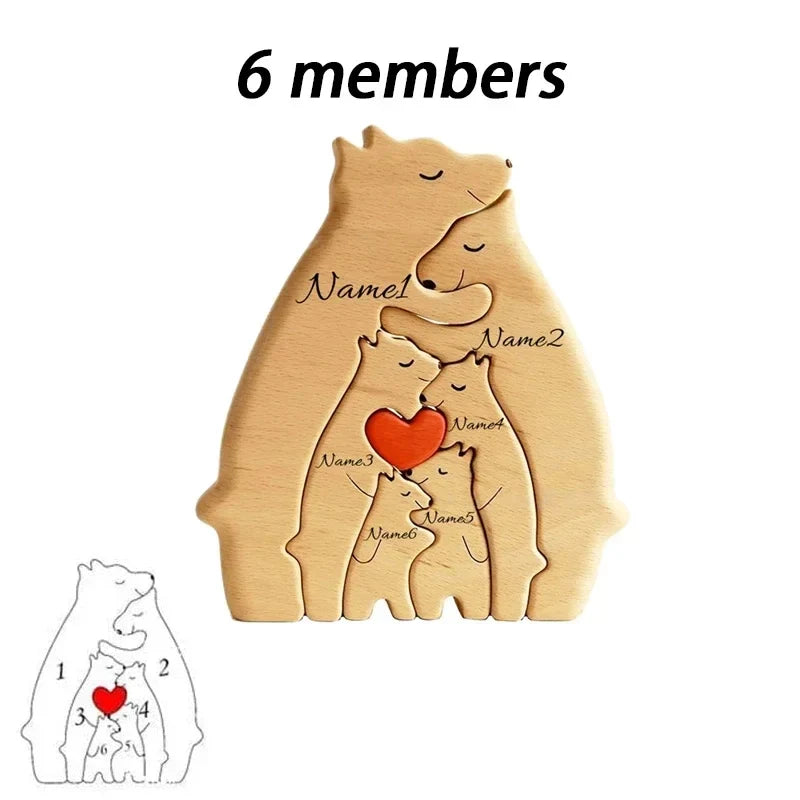Personalized Wooden Family Puzzle