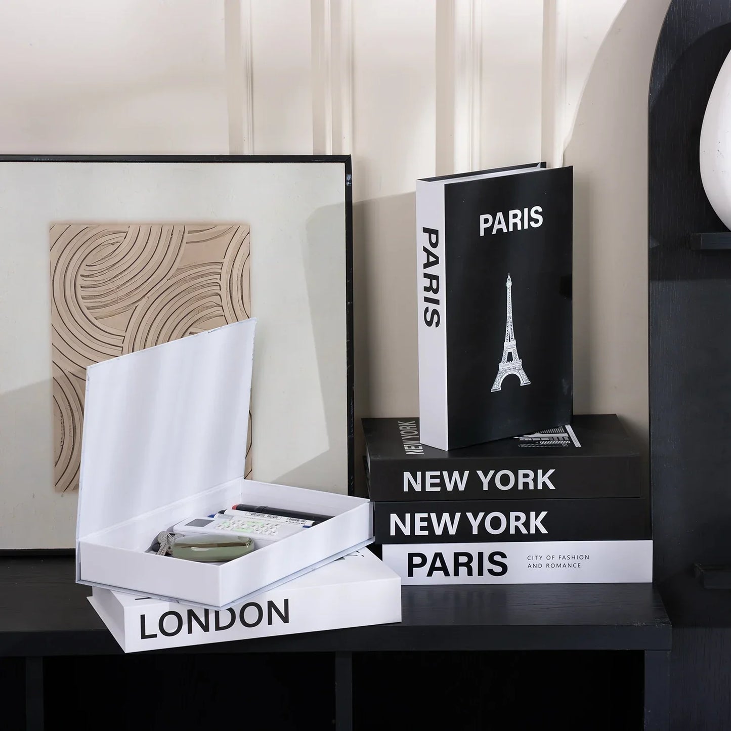Luxury Fake Book Storage Box
