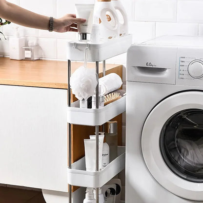 3/4-Tier Slim Rolling Storage Cart
