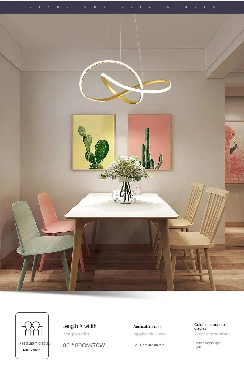 Modern Nordic LED Pendant Light for Dining Room