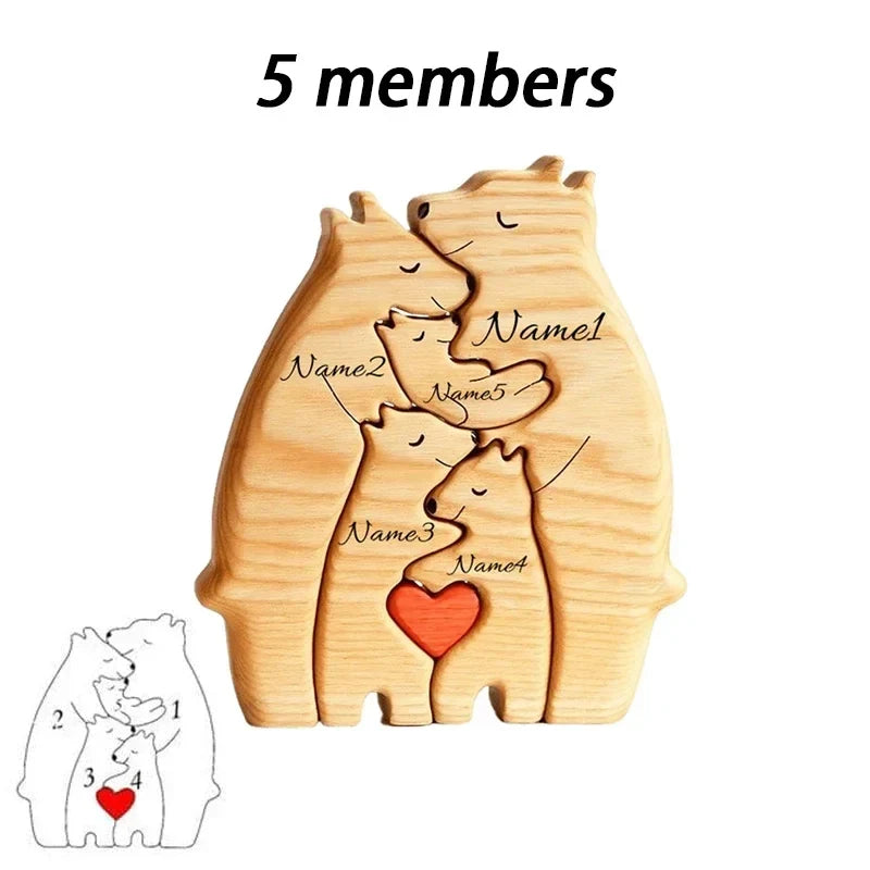 Personalized Wooden Family Puzzle