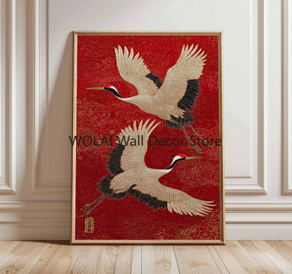 Japanese Animal Canvas Wall Art