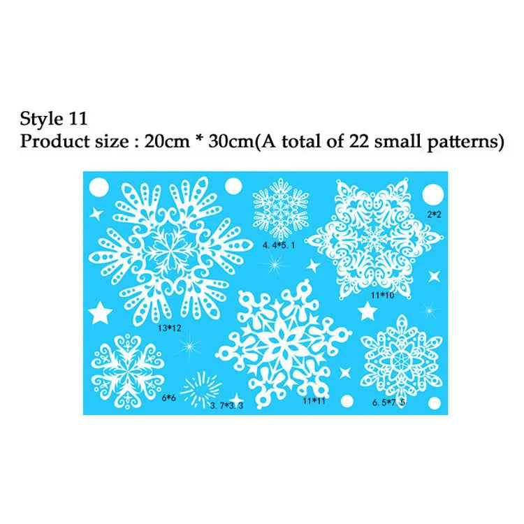 Snowflake Window Stickers 38pcs Christmas Decor