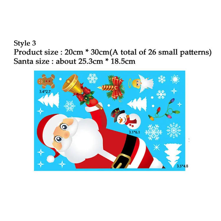Snowflake Window Stickers 38pcs Christmas Decor