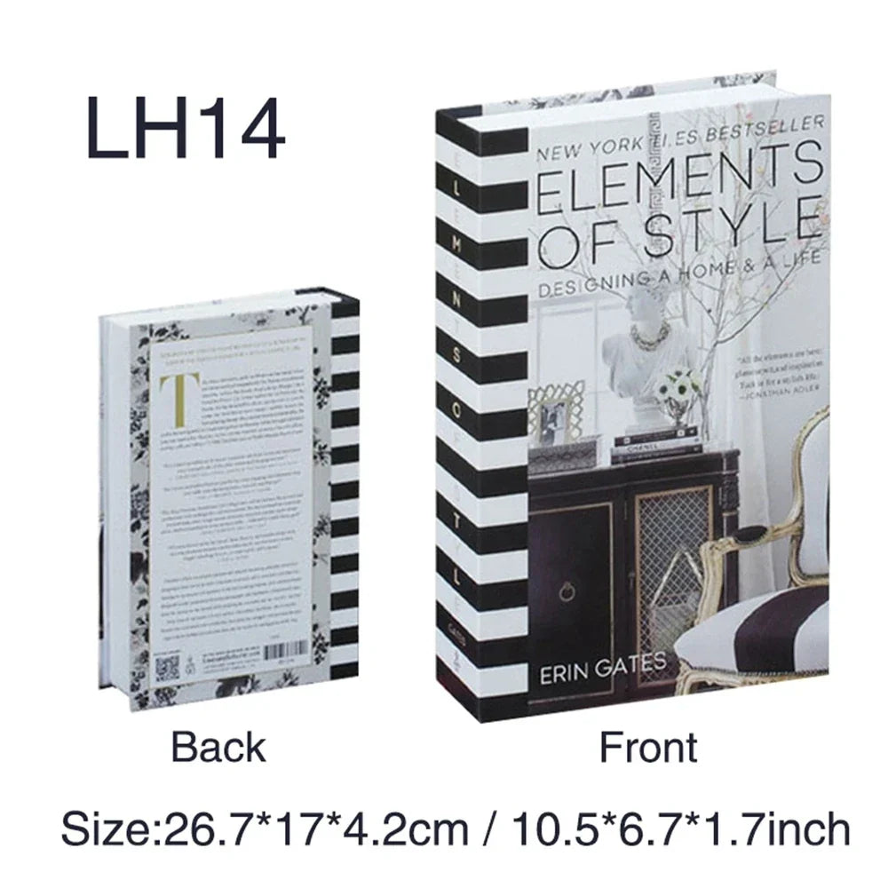 Luxury Fake Book Storage Box