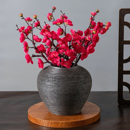 Artificial Plum and Peach Blossom Silk Flowers