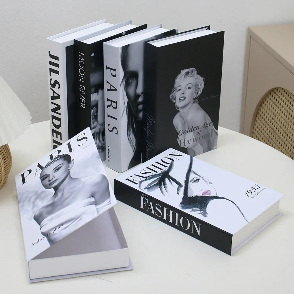 Luxury Fake Book Storage Box