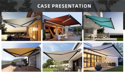 Electric Retractable Patio Awning with LED