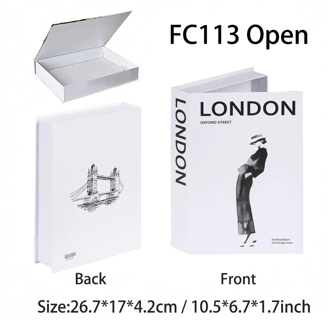 Luxury Fake Book Storage Box
