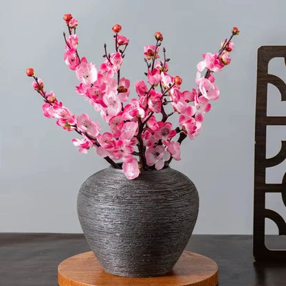 Artificial Plum and Peach Blossom Silk Flowers