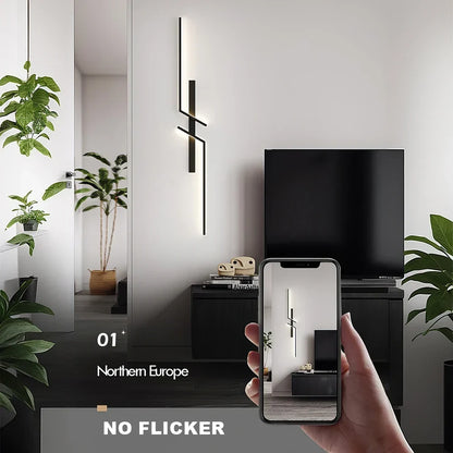 Modern LED Wall Lamp with Remote