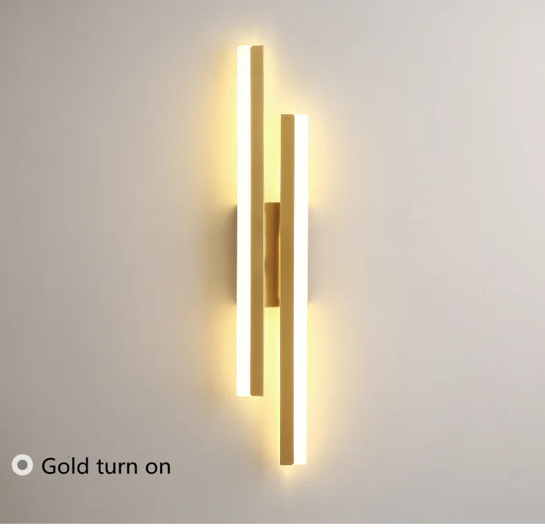 LED Copper Pipe Wall Lamp