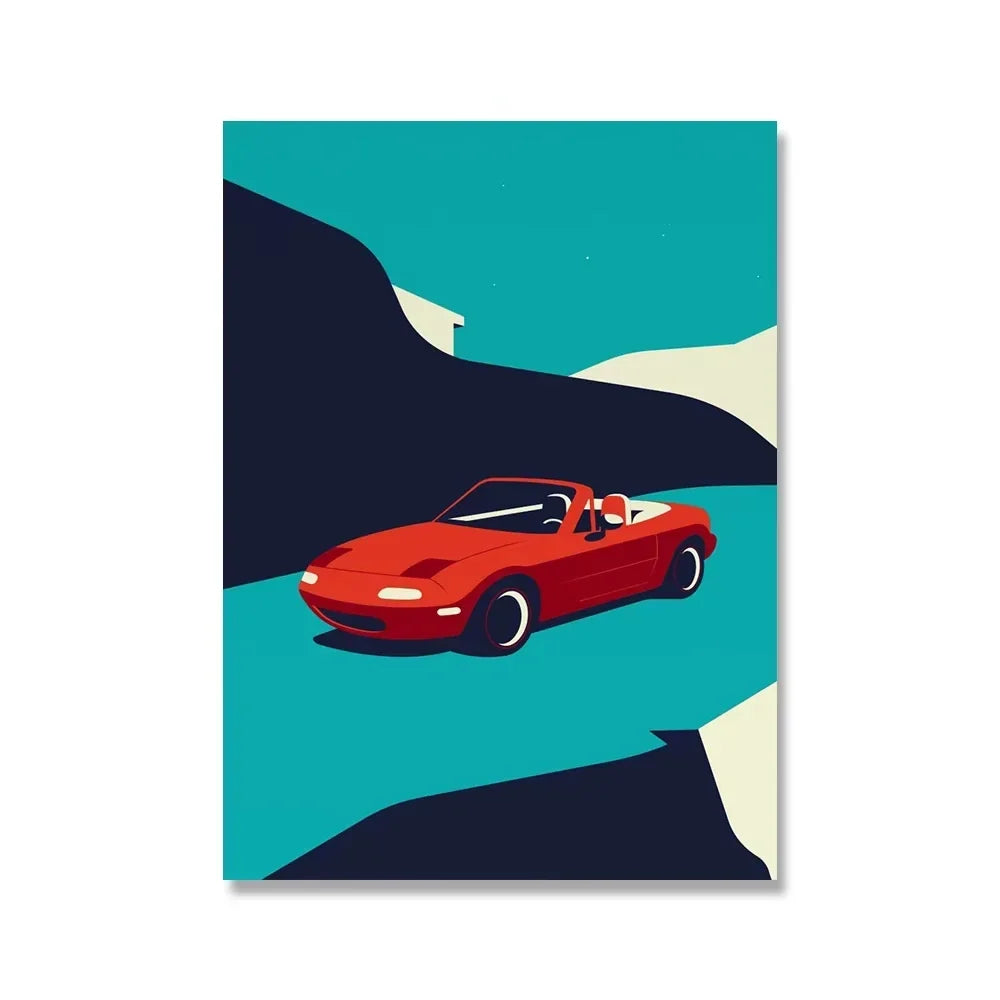 Classic 911 Car Canvas Poster