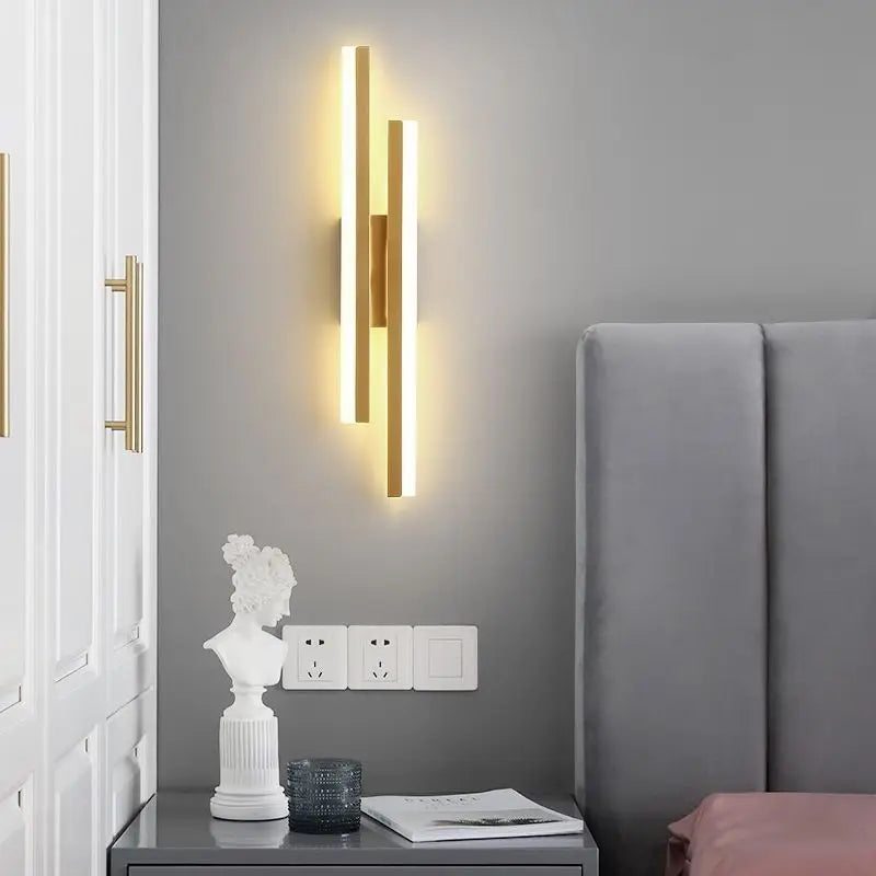 LED Copper Pipe Wall Lamp