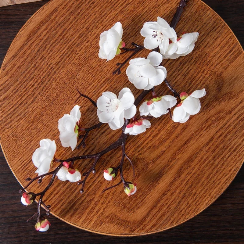 Artificial Plum and Peach Blossom Silk Flowers