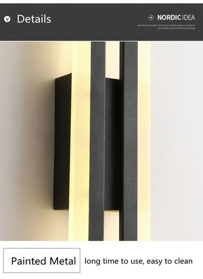 LED Copper Pipe Wall Lamp