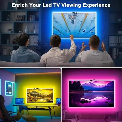 LED TV Backlight Strip RGBIC USB Smart Ambilight