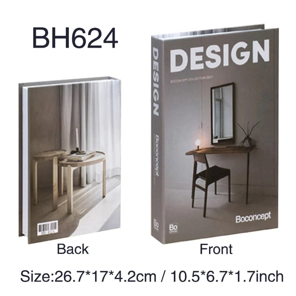 Luxury Fake Book Storage Box