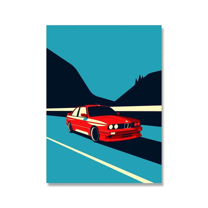 Classic 911 Car Canvas Poster