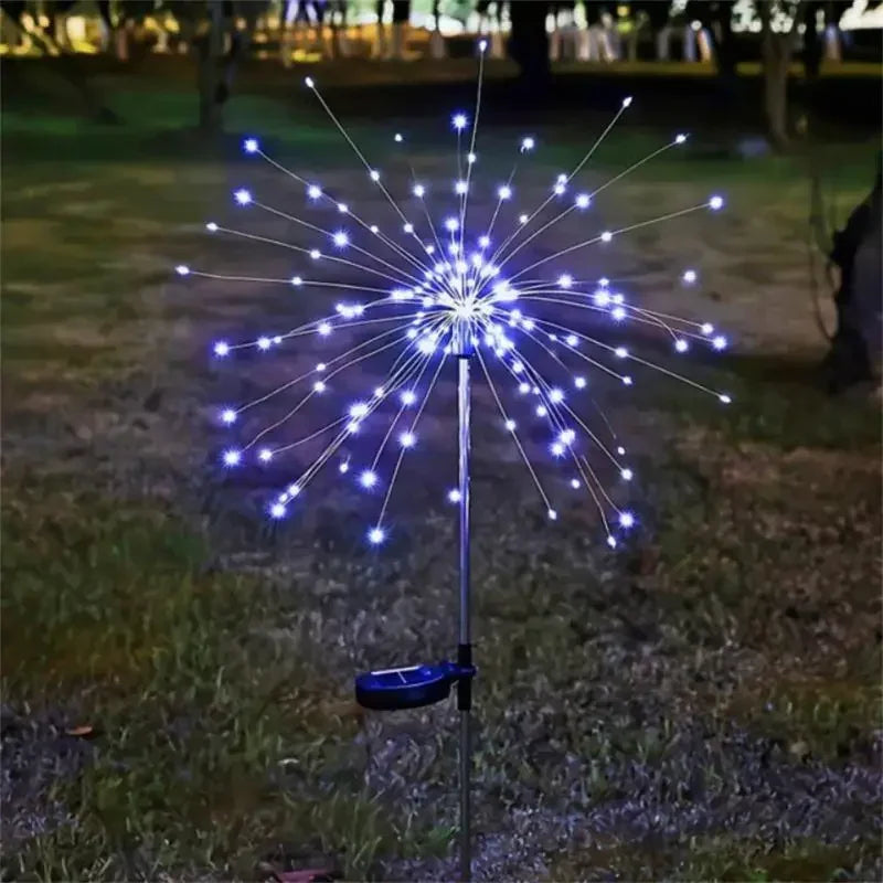Solar Firework LED Garden Lights Waterproof 8 Modes