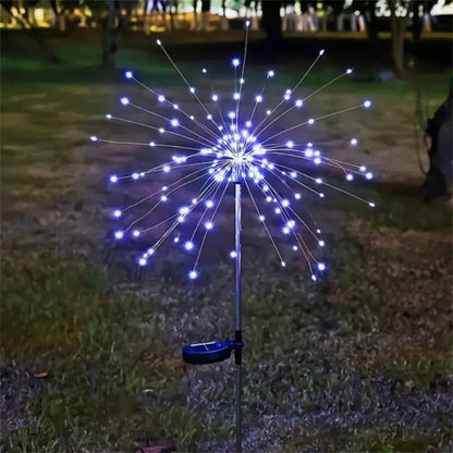 Solar Firework LED Garden Lights Waterproof 8 Modes