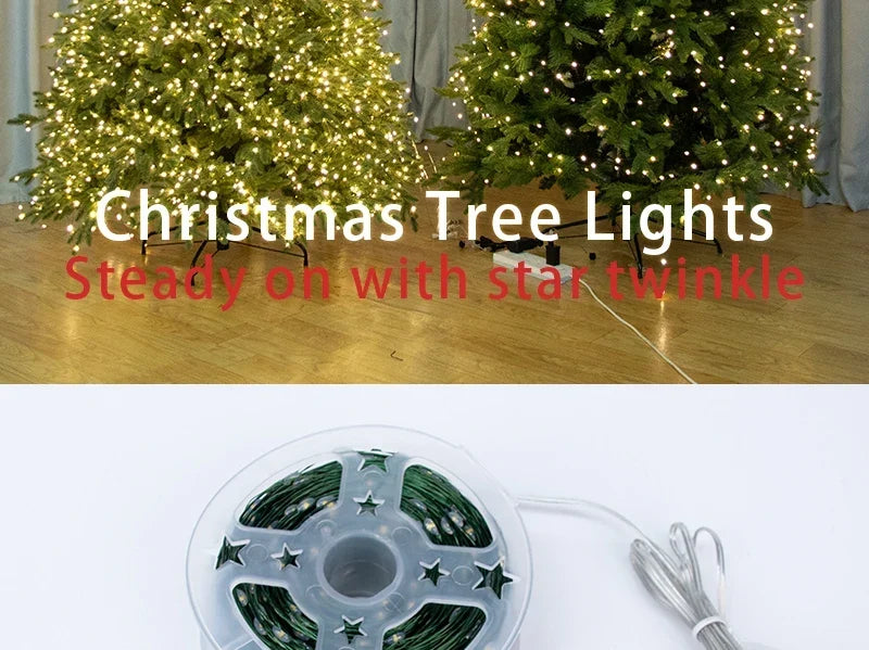 Twinkle Star Christmas Fairy String Lights Copper Wire