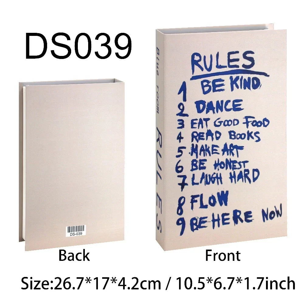 Luxury Fake Book Storage Box