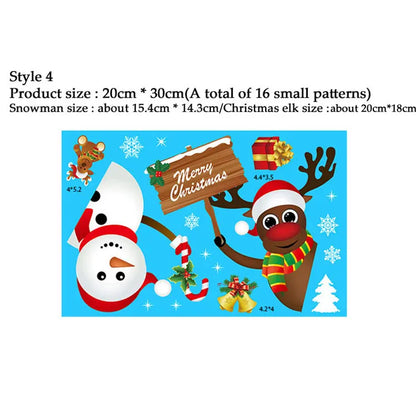 Snowflake Window Stickers 38pcs Christmas Decor